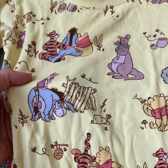 Little Sleepies Yellow Pajama Set with Floral Design - Picture 2 of 4